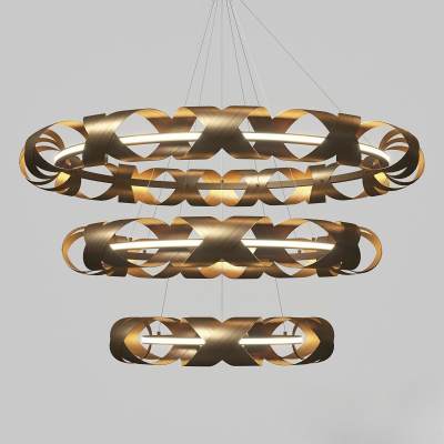 现代环形多层吊灯